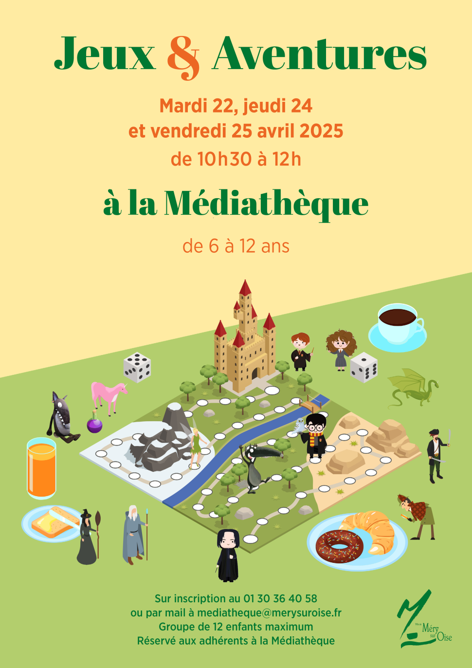 Animations Jeux et aventures Médiathèque vacances de printemps 2025