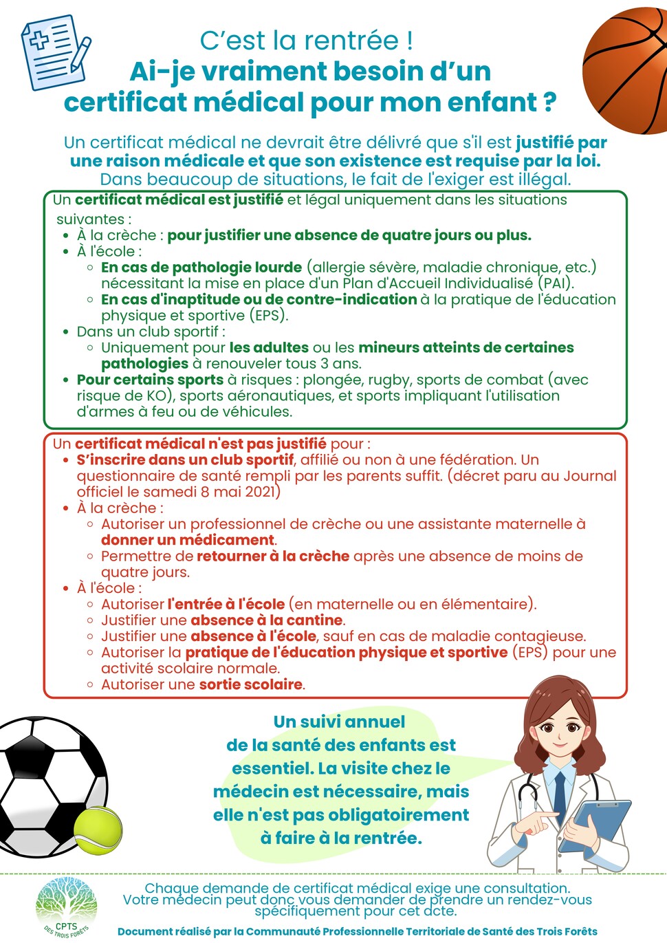 Certificat médical inscription association 2026